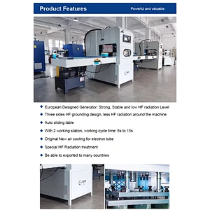 Hydraulic Press High Frequency Welding Machine for Automobile Carpet, Car Mats, Heel Pad